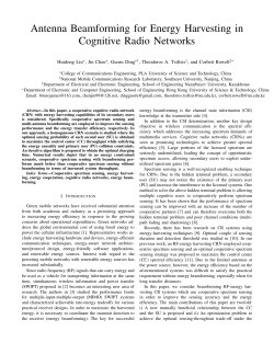Antenna Beamforming for Energy Harvesting in Cognitive Radio