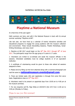 Playtimeat National Museum - National Museum, New Delhi