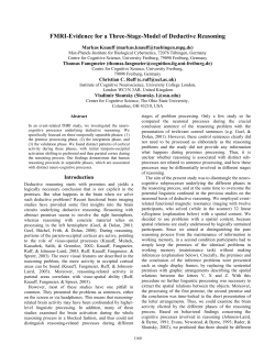 FMRI-Evidence for a Three-Stage