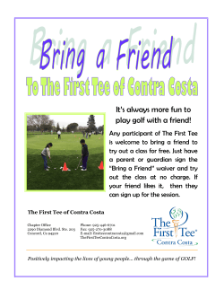 It`s always more fun to play golf with a friend!