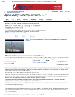 11.05.12 Flint Hills Holds Annual Cleanup of Riverfront Property in