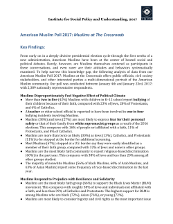 American Muslim Poll 2017 - Institute for Social Policy and