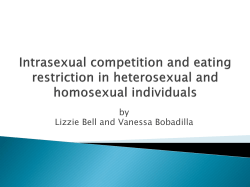 Intrasexual competition and eating restriction in heterosexual and