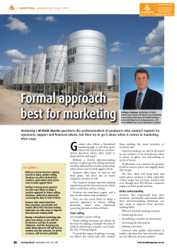 Formal approach best for marketing