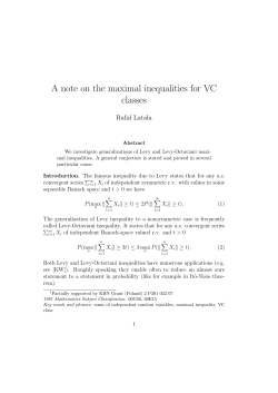 A note on the maximal inequalities for VC classes