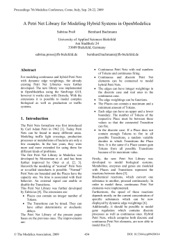 A Petri Net Library for Modeling Hybrid Systems in OpenModelica