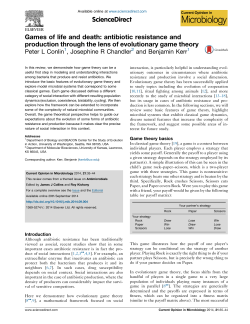 Games of life and death: antibiotic resistance and production