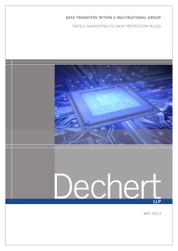 Data Transfers Within a Multinational Group - Safely