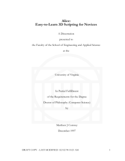 Easy-to-Learn 3D Scripting for Novices