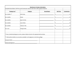 Complete Brand Name, Sell Price and Commission columns and