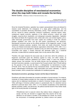 The double discipline of neoclassical economics - Real