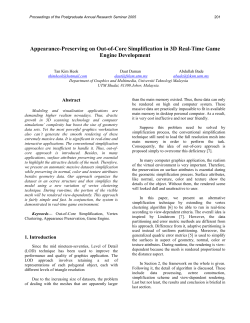 Appearance-Preserving on Out-of-Core Simplification in 3D