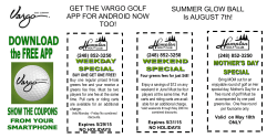 SUMMER GLOW BALL Is AUGUST 7th! GET THE VARGO GOLF