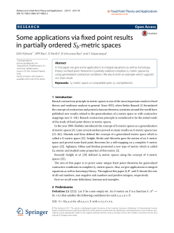 Some applications via fixed point results in partially ordered Sb$S_