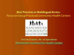 Best Practices: Models in Action - Foundation for Healthy Communities