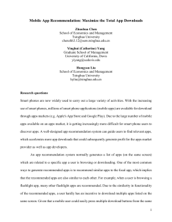 Mobile App Recommendation: Maximize the Total App Downloads