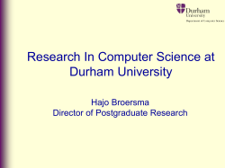 Formal Languages - Durham University Community