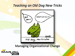 Teaching an Old Dog New Tricks