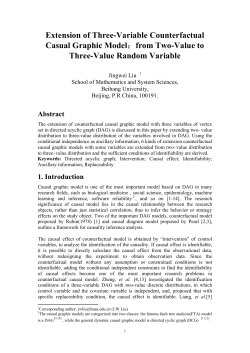 Extension of Three-Variable Counterfactual Casual Graphic