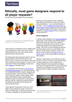Ethically, must game designers respond to all player