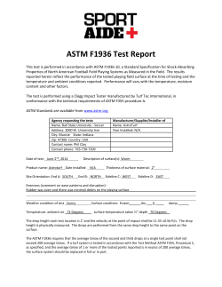 ASTM F1936 Test Report