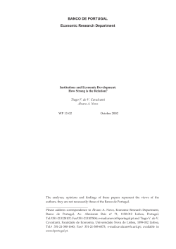 Institutions and Economic Development: How Strong is the Relation?