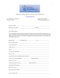 client name - Doug Dvorak