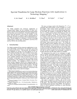 Spectral Transforms for Large Boolean Functions with Applications