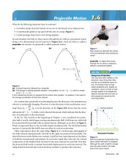 Projectile motion