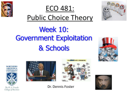 ECO 481: Public Choice Theory