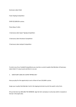 Sanctuary Lakes Hotel Footy Tipping Competition OVER $25,000.00