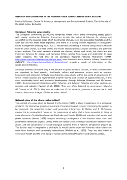 Multi-level network governance of fisheries value chains