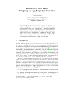 Probabilistic Topic Maps: Navigating through Large Text