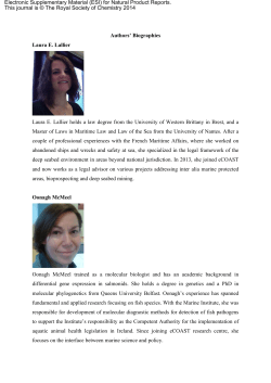 Authors` Biographies Laura E. Lallier Laura E. Lallier holds a law