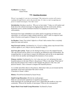 Smashing Stereotypes Outline- Word