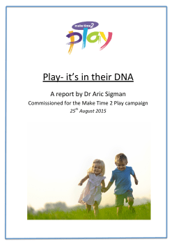 PLAY - It`s in their DNA - British Toy and Hobby Association