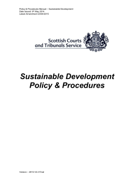 scs policy statement for sustainable government