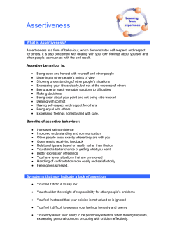 Assertiveness
