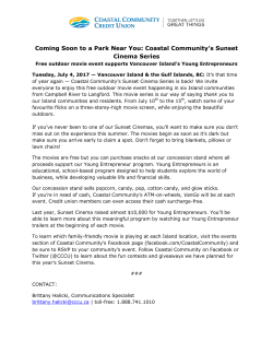 Coastal Community`s Sunset Cinema Series
