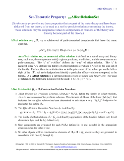 Set-Theoretic Property: atisAffectRelationSet