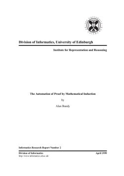 The Automation of Mathematical Induction