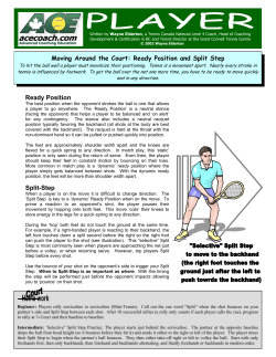 Moving Around the Court: Ready Position and Split Step Ready