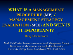 Allocation in High-Sea Fisheries - UCT | Department of Mathematics