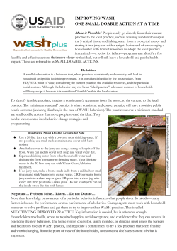 improving wash, one small doable action at a time