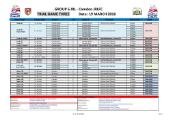 GROUP 6 JRL - Camden JRLFC TRIAL GAME THREE