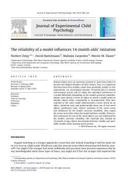 The reliability of a model influences 14-month