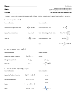 In every exercise below a mistake was made. Please find the