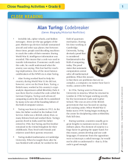 Alan Turing: Codebreaker