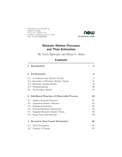 Bivariate Markov Processes and Their