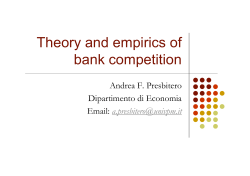 The empirics of bank competition and relationship banking
